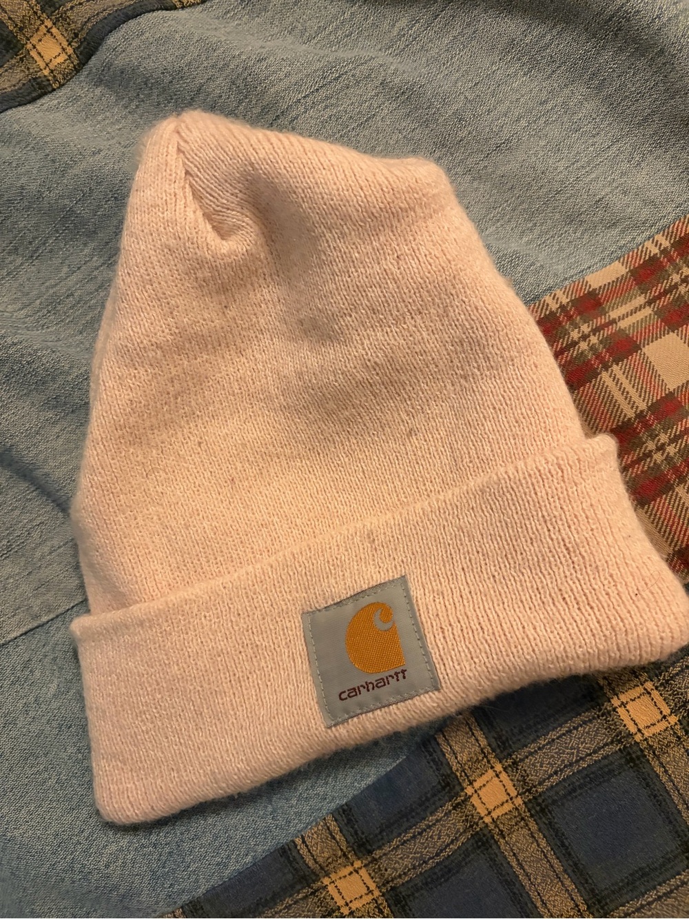 Pink Carhartt beanie